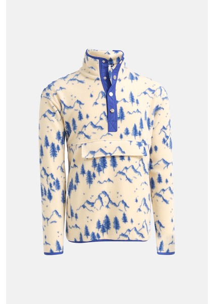 Regular Fit Next Unisex Polar Desenli Mavi