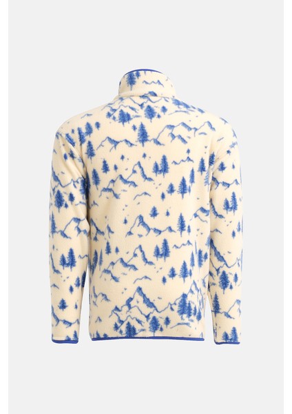 Regular Fit Next Unisex Polar Desenli Mavi