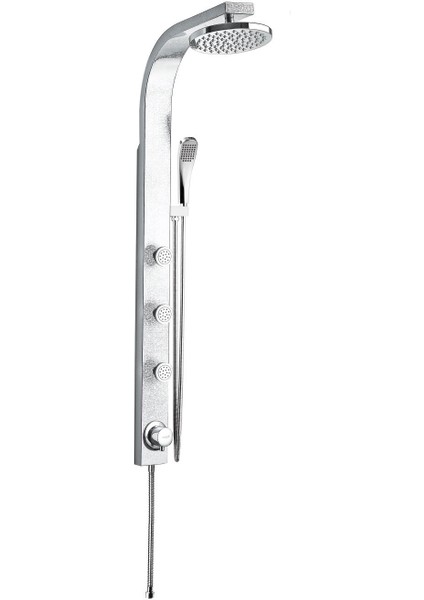 Panel Duş Sistemi Sus 304 Inox Krom Desenli