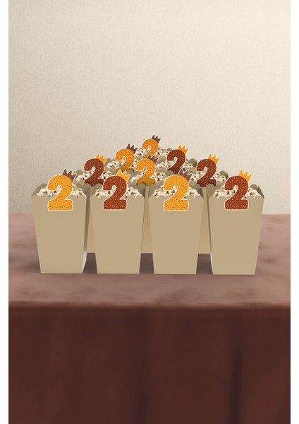 Boho Baby Natural Gökkuşağı Temalı 2 Yaş Doğum Günü Parti Seti - Maxi