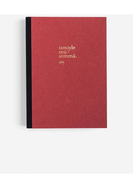 LUGAT365 x Karatis 15*21 96 Yp.düz Defter-Ismiyle Müsemma