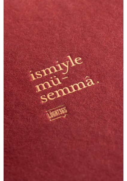 LUGAT365 x Karatis 15*21 96 Yp.düz Defter-Ismiyle Müsemma