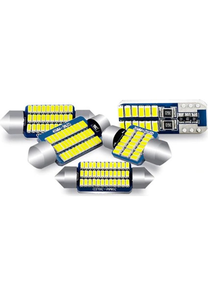 Volkswagen Bora Araçlar Için LED Iç Aydınlatma Ampul Seti Femex Parlak Beyaz