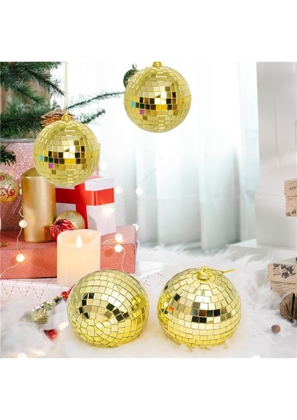 Disco Topu Aynalı Gold 8 cm 3 Lü fiyatları