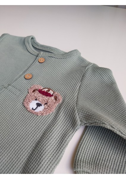 Yeşil Waffle Bebek Tulum modelleri