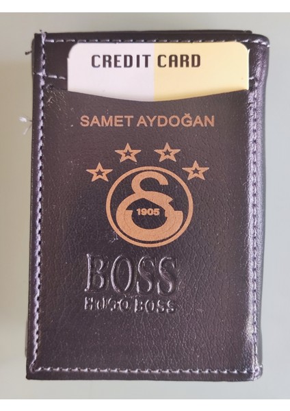 Siyah Kartlık Cüzdan Mekanizmalı Kişiye Özel Isimli