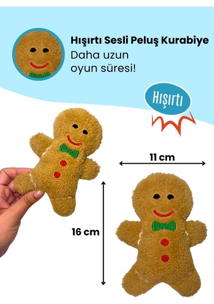 Yılbaşı Temalı Kedi Oyuncak Seti Hışırtılı Kurabiye, Ponponlu Terlik ve Çıngıraklı Baston Şeker fiyatları