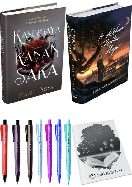 İs Kokan Zeytin Ağacı 2 Ciltli ve Ephesus Yayınları Kasırgaya Kanan Saka 1 Ciltli Hazel Noya 2li Set