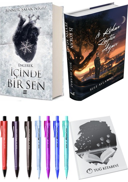 İs Kokan Zeytin Ağacı 2 Ciltli ve Içinde Bir Sen 1 Engerek Ciltli Binnur Şafak Nigiz 2li Set