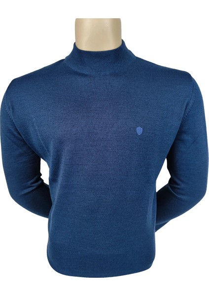 Erkek Yarım Balıkçı Basıc Kazak