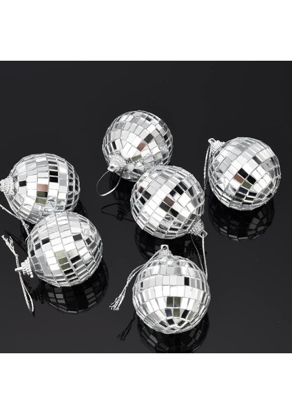 Disco Topu Aynalı Gümüş 4 cm 6 Lı fiyatları