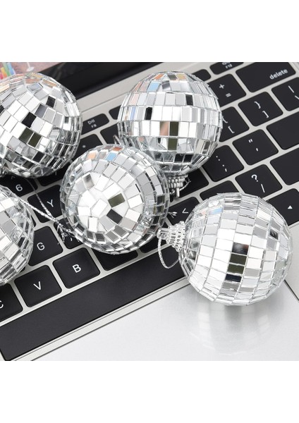 Disco Topu Aynalı Gümüş 4 cm 6 Lı indirimleri