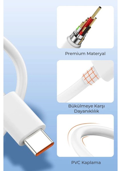 Iphone Uyumlu 2metre Type-C To Type-C Hızlı Şarj ve Data Kablosu- 15-Pro-Promax- 16-Pro-Promax indirimleri