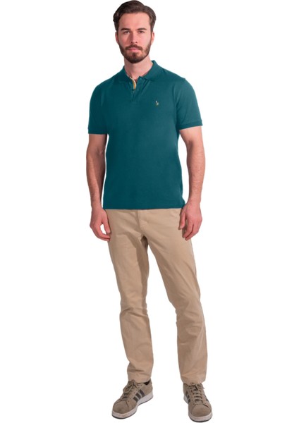 Blinky Erkek Merserize Plaket Şeritli Polo Yaka Pike T-Shirt