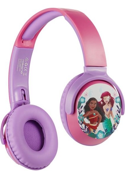 Bluetooth Kulaklık Disney Prıncess Mikrofonlu Kablosuz Çocuk Kulaklığı DY-9955-PC2