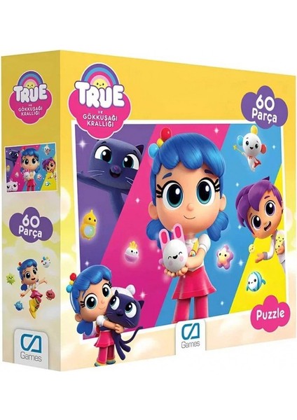 True ve Gökkuşağı Krallığı 60 Parçalı Puzzle - Mavi Su Dünyası