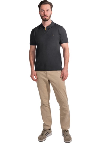 Blinky Erkek Merserize Plaket Şeritli Polo Yaka Pike T-Shirt