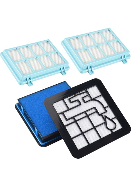Philips Powerpro Compact FC9331 FC9332 FC8010 Için 2 Filtre Seti (Yurt Dışından)