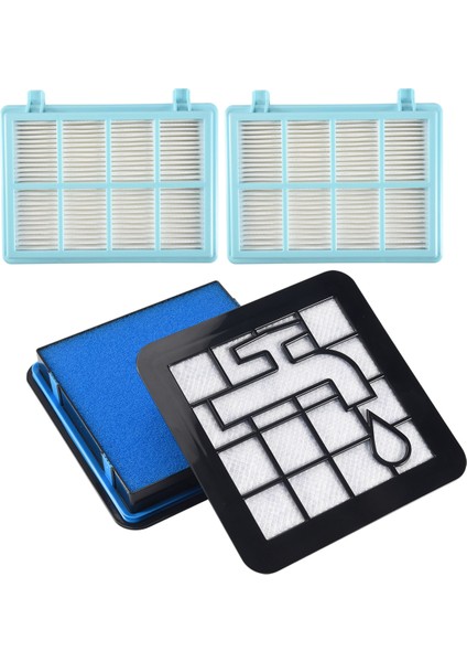 Philips Powerpro Compact FC9331 FC9332 FC8010 Için 2 Filtre Seti (Yurt Dışından) modelleri