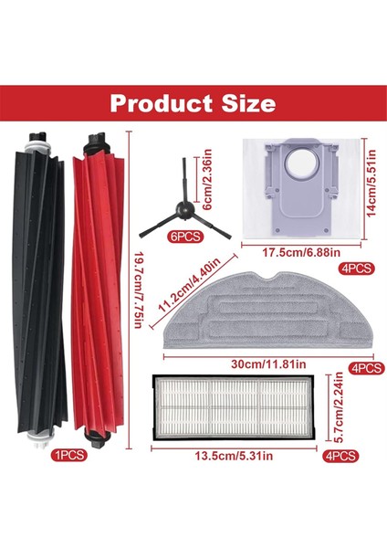 Roborock S8 Pro Ultra Elektrikli Süpürge Ana Yan Fırça Hepa Filtresi Için (Yurt Dışından) indirimleri