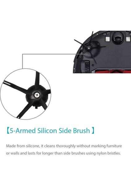 Xiaomi Roborock S7 S7 Max S7 Maxv T7S T7S Plus Siyah Için Yan Fırça (Yurt Dışından) modelleri
