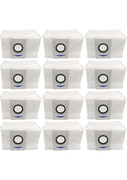 Ecovacs Deebot X1 Omni Turbo Robot Parçası Için 12'li Paket Vakumlu Toz Torbası (Yurt Dışından)