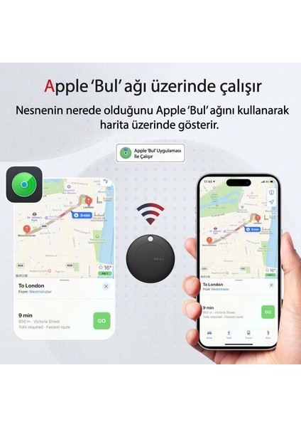 Mitag Izleyici Bluetooth Eşya Bulucu, Apple Bul (Sadece Ios ile Uyumludur)