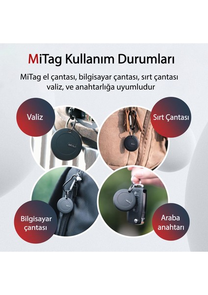 Mitag Izleyici Bluetooth Eşya Bulucu, Apple Bul (Sadece Ios ile Uyumludur)