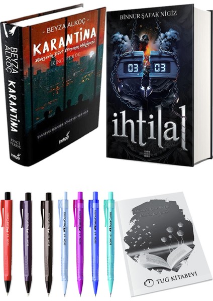 Ihtilal 2 Zede Ciltli ve Karantina 2 Ciltli Beyza Alkoç 2li Set