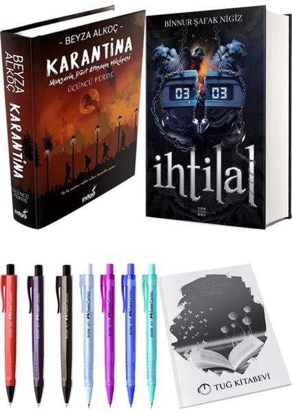 Ihtilal 2 Zede Ciltli ve Karantina 3 Ciltli Beyza Alkoç 2li Set