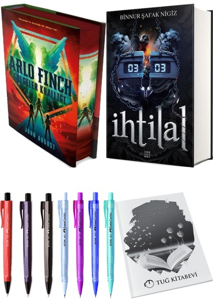 Ihtilal 2 Zede Ciltli ve Arlo Finch Gölgeler Krallığı Ciltli John August 2li Set