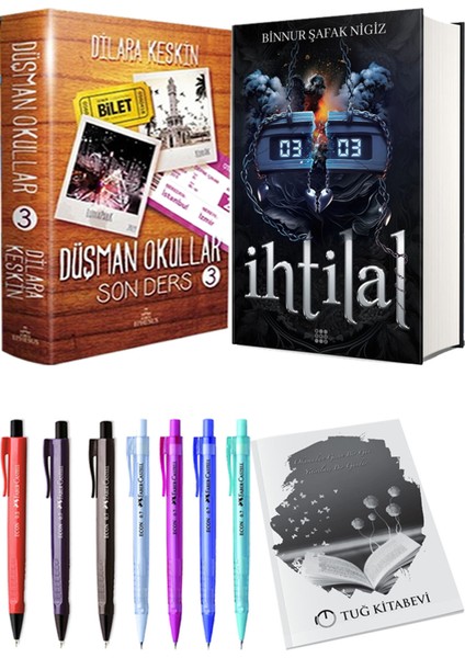 Ihtilal 2 Zede Ciltli ve Ephesus Düşman Okullar 3 Ciltli Dilara Keskin 2li Set
