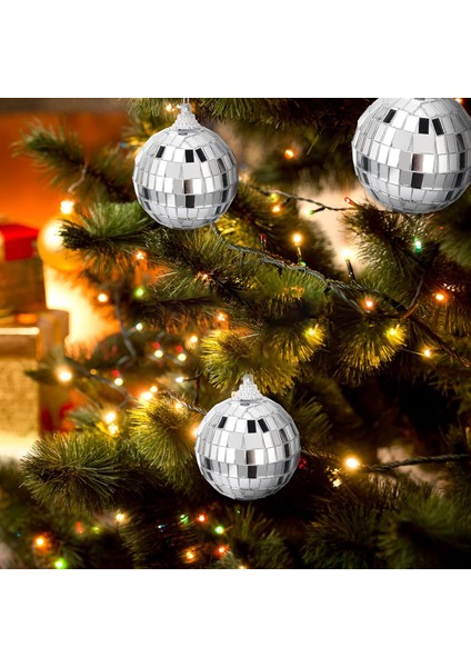 Disco Topu Aynalı Gümüş 6 cm 6 Lı fırsatları