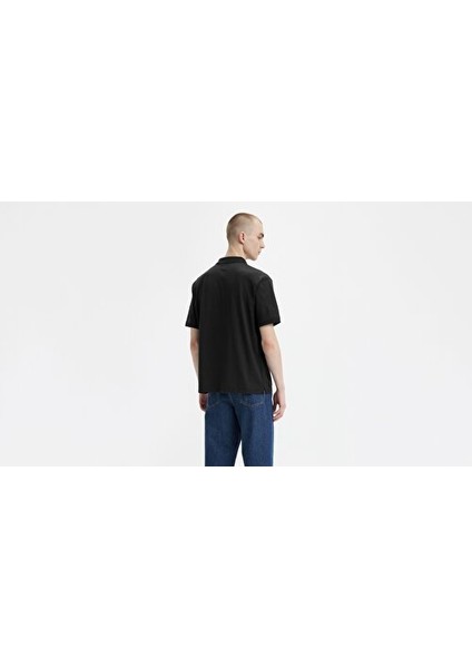 Erkek Rahat Polo Yaka Siyah T-Shirt - A6735-0011 fiyatları