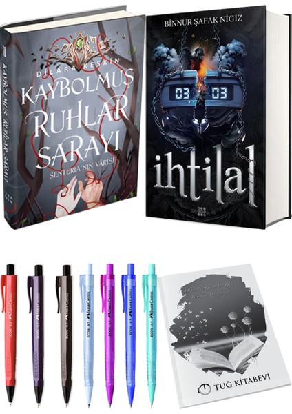 Ihtilal 2 Zede Ciltli ve Kaybolmuş Ruhlar Sarayı 2 Ciltli Dilara Keskin 2li Set