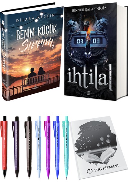 Ihtilal 2 Zede Ciltli ve Ephesus Benim Küçük Sırrım 2 Ciltli Dilara Keskin 2li Set