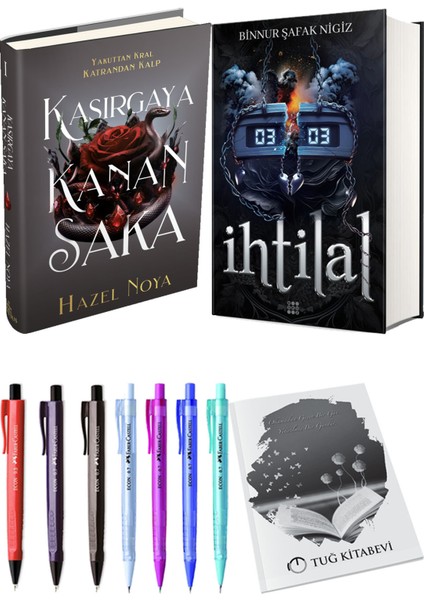 Ihtilal 2 Zede Ciltli ve Ephesus Yayınları Kasırgaya Kanan Saka 1 Ciltli Hazel Noya 2li Set