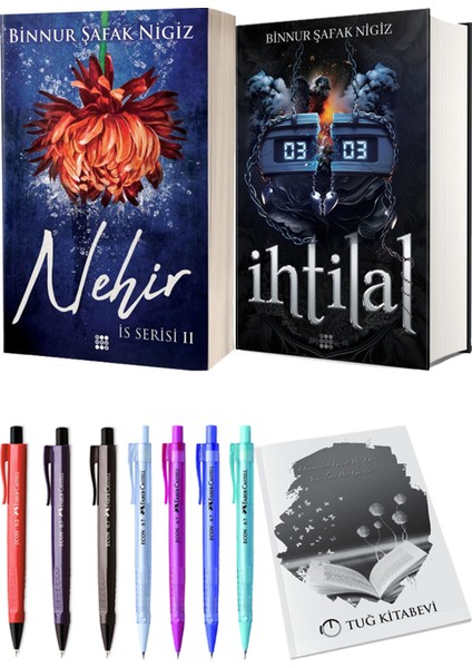 Ihtilal 2 Zede Ciltli ve Is Serisi 2 Nehir Ciltli Binnur Şafak Nigiz 2li Set