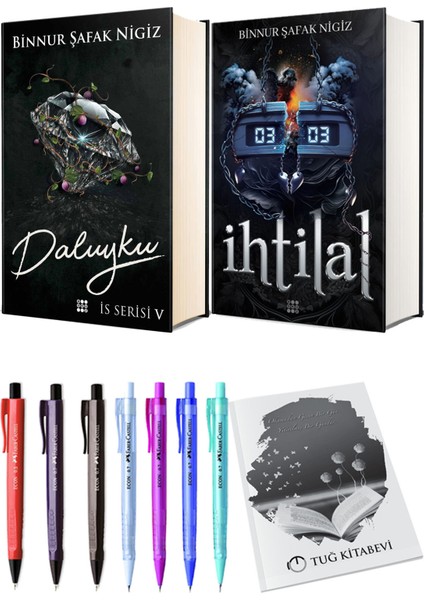 Ihtilal 2 Zede Ciltli ve Is Serisi 5 Daluyku Ciltli Binnur Şafak Nigiz 2li Set