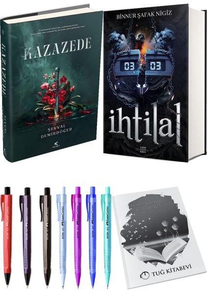 Ihtilal 2 Zede Ciltli ve Kazazede 2 Ciltli Şevval Demirdöğer 2li Set