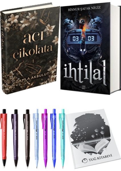 Ihtilal 2 Zede Ciltli ve Acı Çikolata Ciltli Damla Akbulut 2li Set