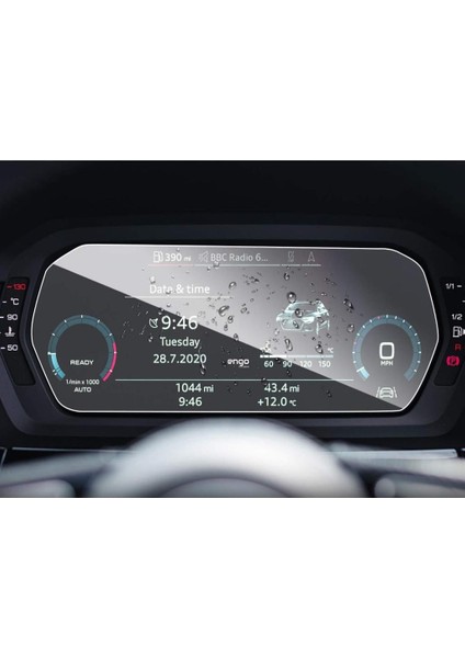 Audi S3 Mat Ekran Koruyucu 12.3 Inç Dijital Gösterge modelleri