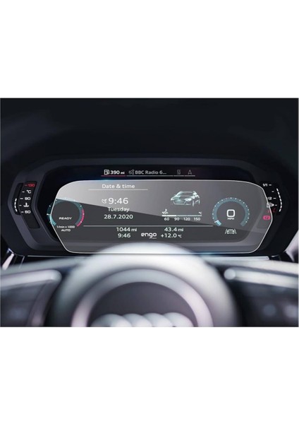 Audi S3 Ekran Koruyucu 12.3 Inç Dijital Gösterge Nano