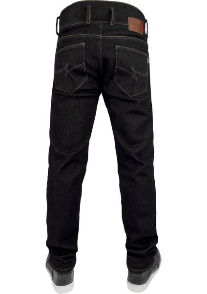 City Biker Cold Killer Black Korumalı Motosiklet Kot Pantolonu