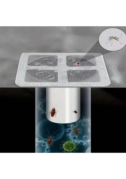 4 mt 12 cm Kesilebilir Yapışkanlı Çok Amaçlı Süzgeç Bant Gider Süzgeci ve Sineklik Yaması Tamir Kiti