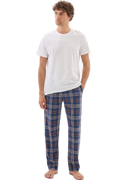 Erkek Pijama Altı 40671 - Mavi