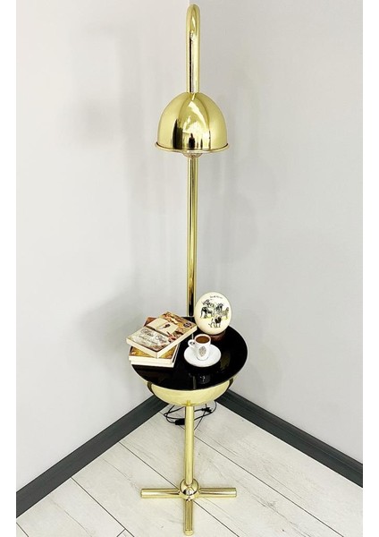 Karanfil Gold Tek Sehpalı Lambader