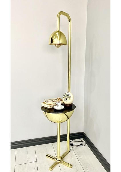 Karanfil Gold Tek Sehpalı Lambader