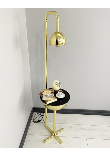 Karanfil Gold Tek Sehpalı Lambader