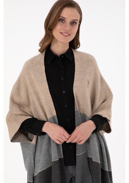 Kadın Kum Melanj Panço 50293124-VR123 fiyatları